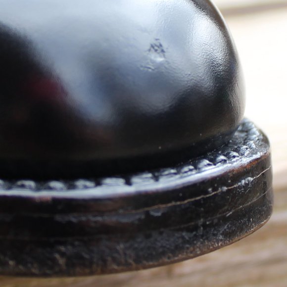 Vintage the Hartt Shoe Black Cap Toe Gunboat Derby - Picture 11 of 14